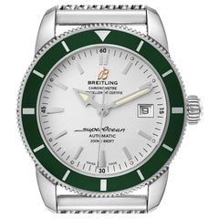 Breitling Superocean Heritage 42 Green Bezel Steel Mens Watch A17321