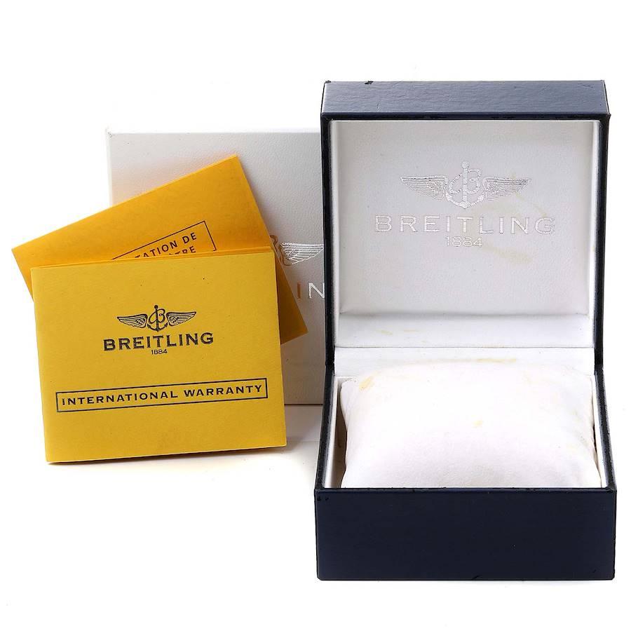 Breitling Superocean Heritage 42 Green Bezel Steel Watch A17321 Box Papers For Sale 8