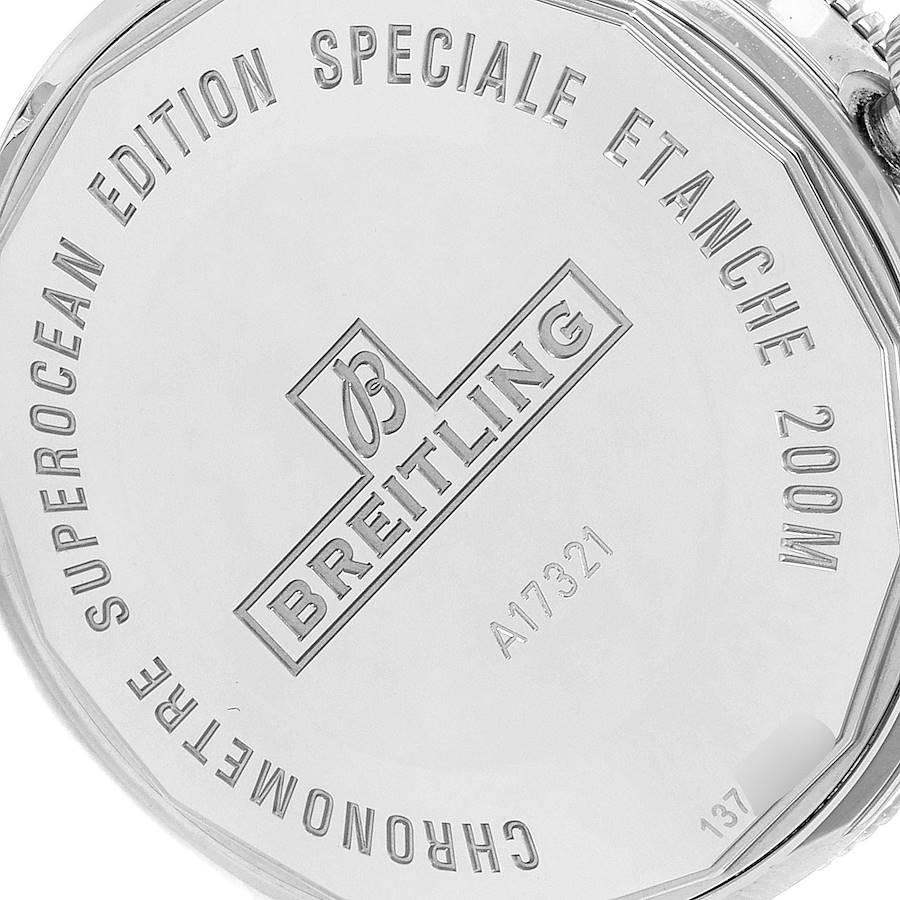 Breitling Superocean Heritage 42 Green Bezel Steel Watch A17321 Box Papers For Sale 3