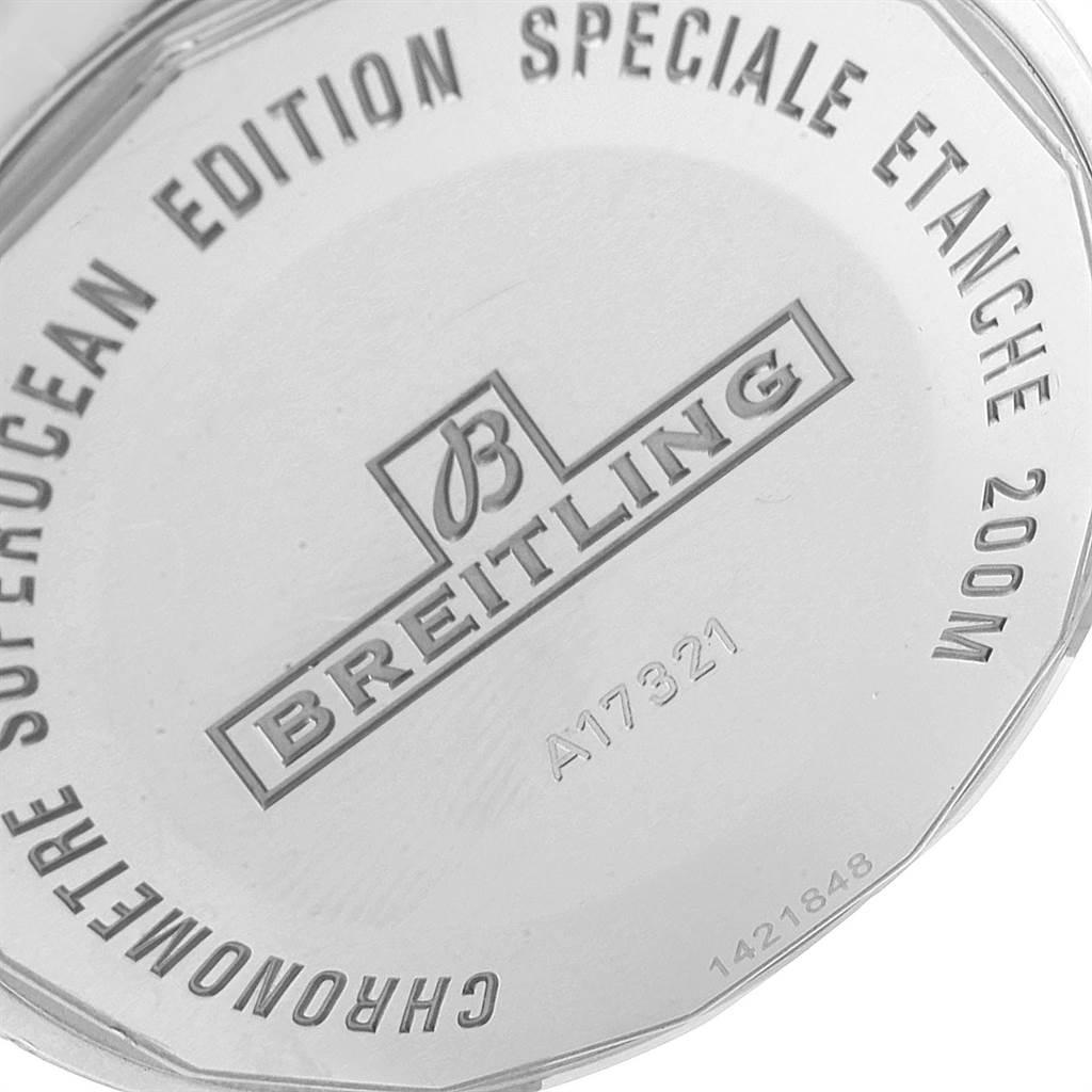 Breitling Superocean Heritage 42 Mesh Bracelet Steel Men's Watch A17321 For Sale 5