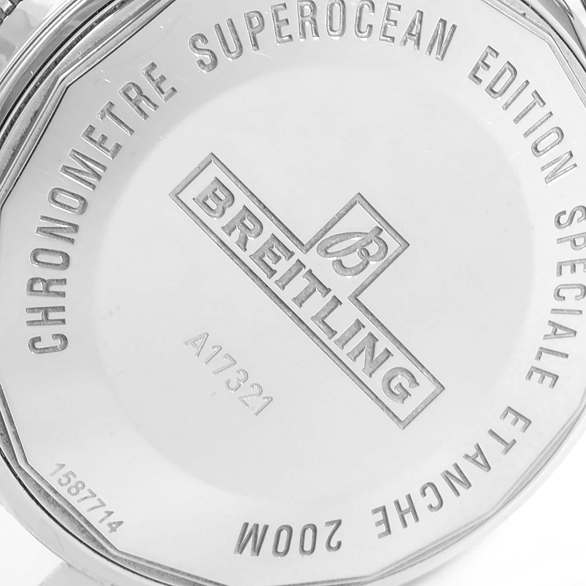 Breitling Superocean Heritage 42 Steel Men’s Watch A17321 Box Papers For Sale 3