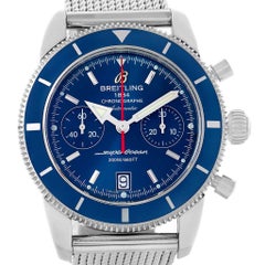 Breitling SuperOcean Heritage 44 Blue Dial Chrono Watch A23370 Unworn