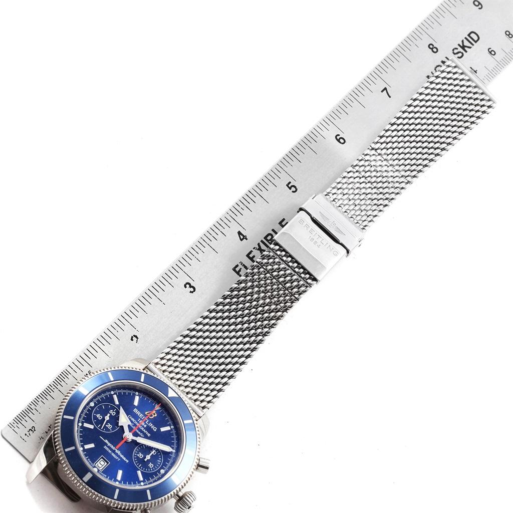 Breitling SuperOcean Heritage 44 Blue Dial Chronograph Watch A23370 For  Sale at 1stDibs | breitling a23370