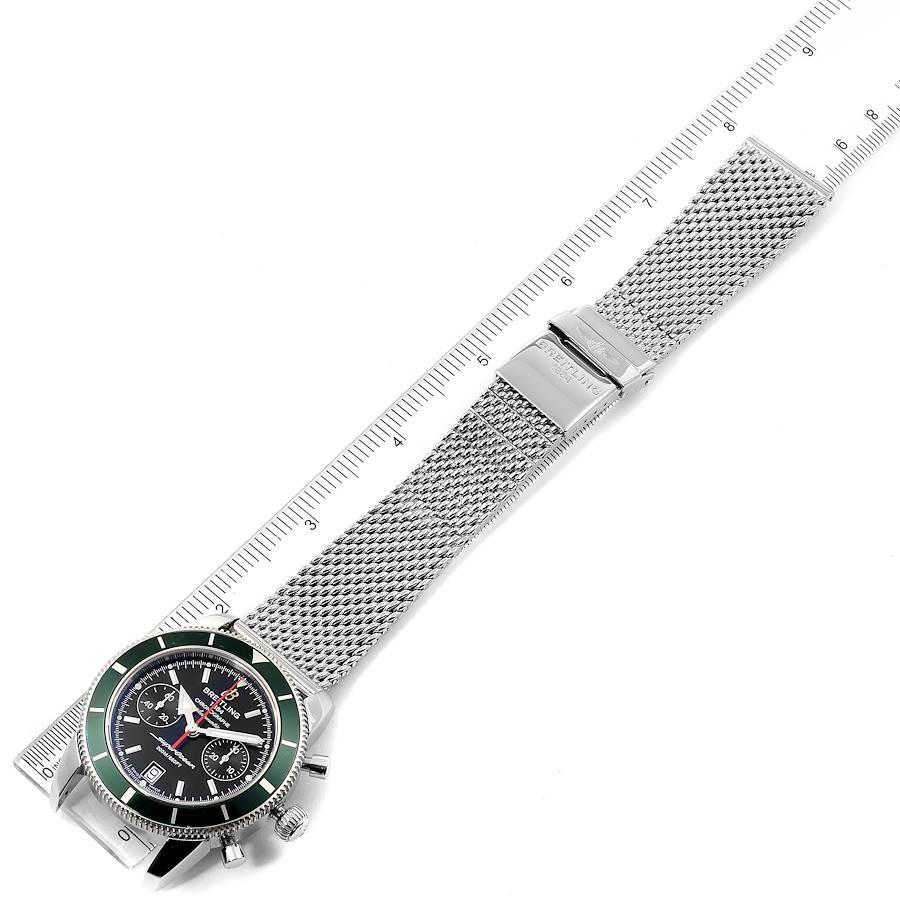 Breitling SuperOcean Heritage 44 Green Bezel Chronograph Watch A23370 2