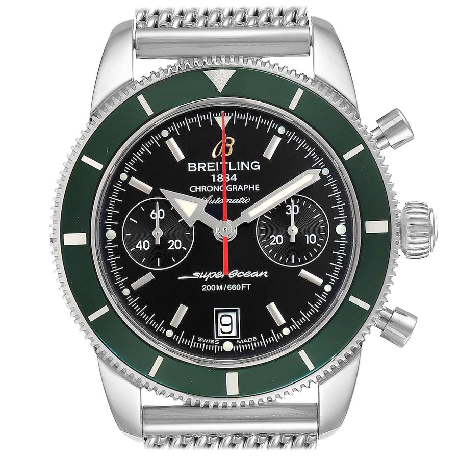 Breitling SuperOcean Heritage 44 Green Bezel Chronograph Watch A23370