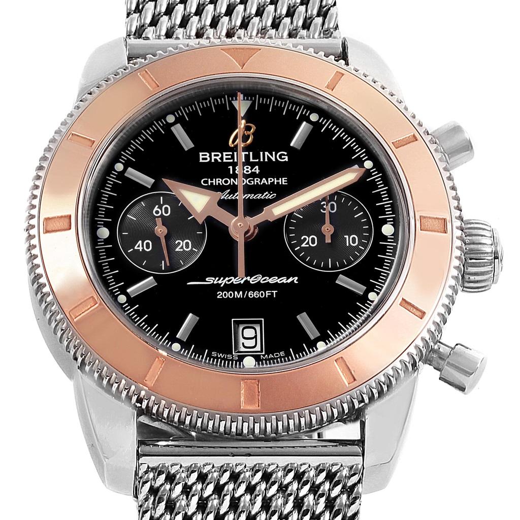Breitling SuperOcean Heritage 44 Steel Rose Gold Watch U23370 Box Papers 3