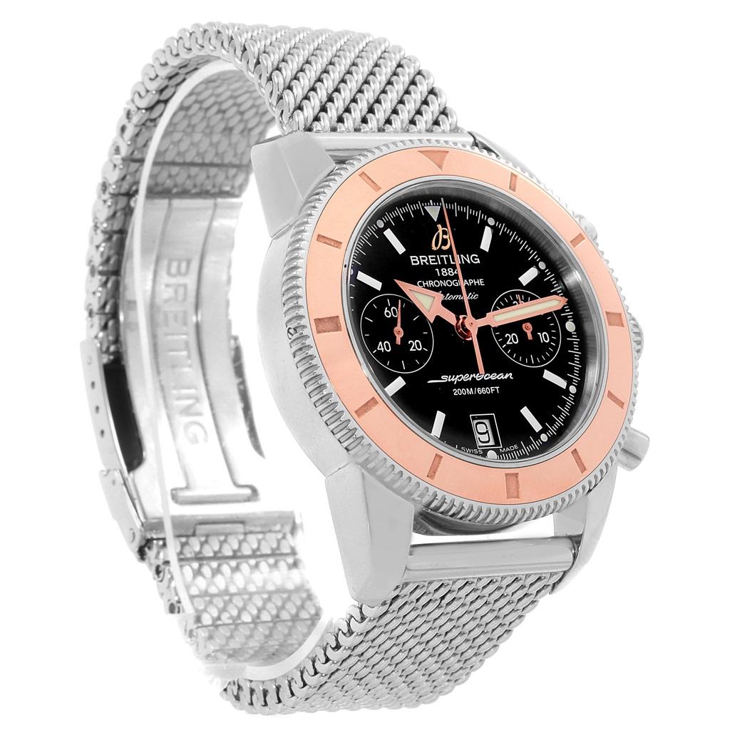 Breitling SuperOcean Heritage 44 Steel Rose Gold Watch U23370 Box Papers 1