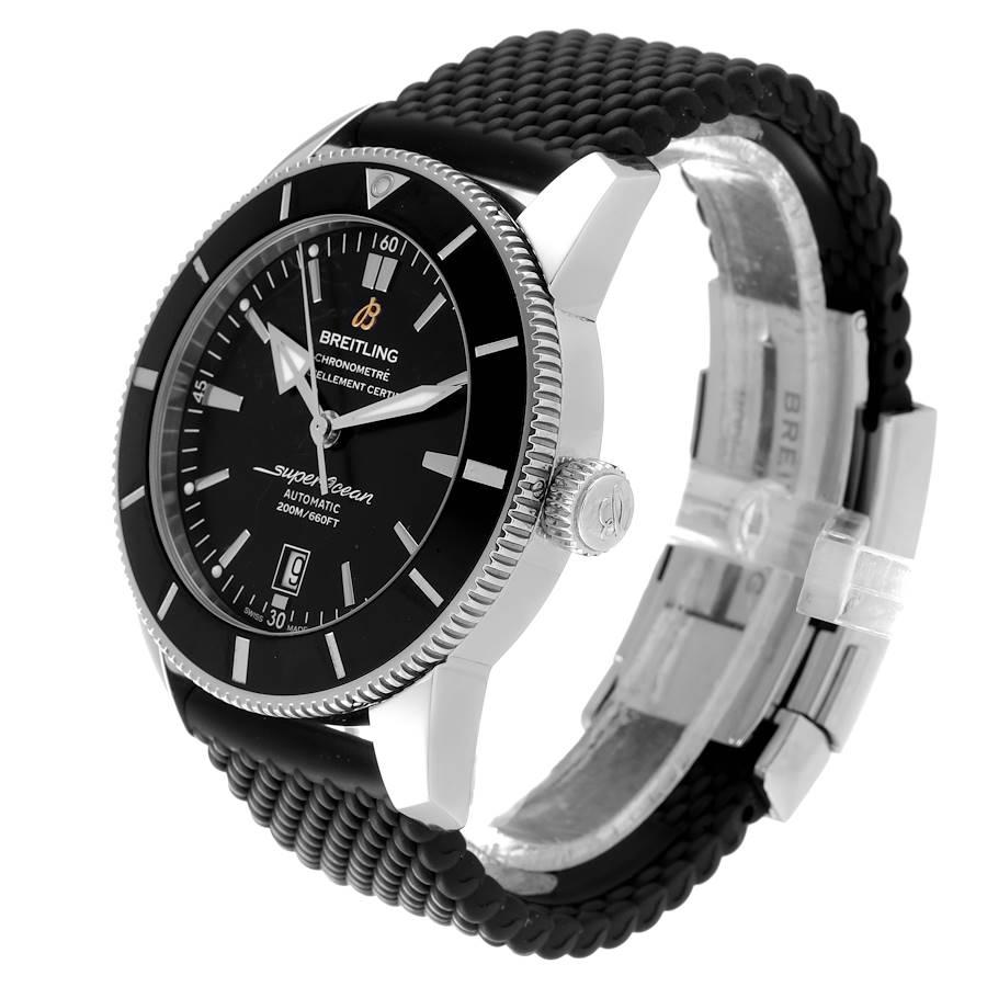 Breitling Superocean Heritage 46 Black Dial Mens Watch AB2020 Box Papers In Excellent Condition For Sale In Atlanta, GA