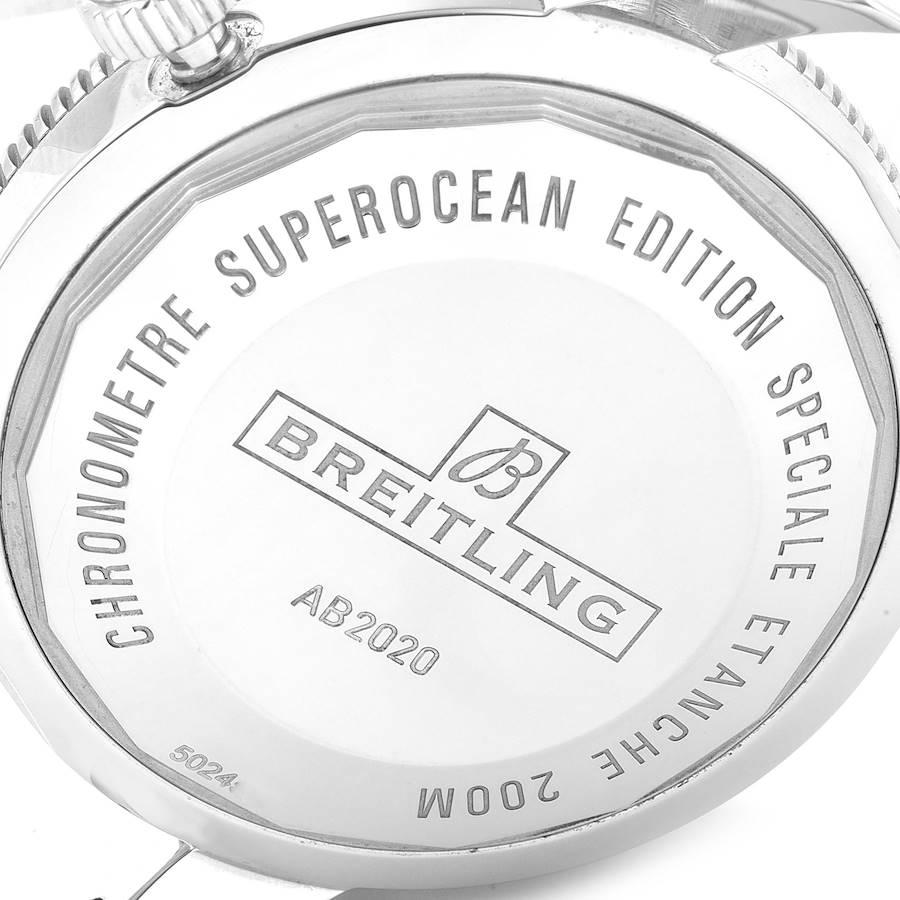 Breitling Superocean Heritage 46 Black Dial Mens Watch AB2020 Box Papers For Sale 2
