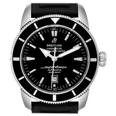 Breitling Superocean Heritage 46 Black Dial Rubber Strap Watch A17320
