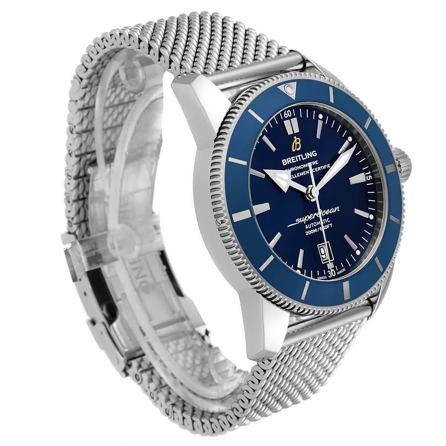 Men's Breitling Superocean Heritage 46 Blue Dial Mens Watch AB2020 Box Papers