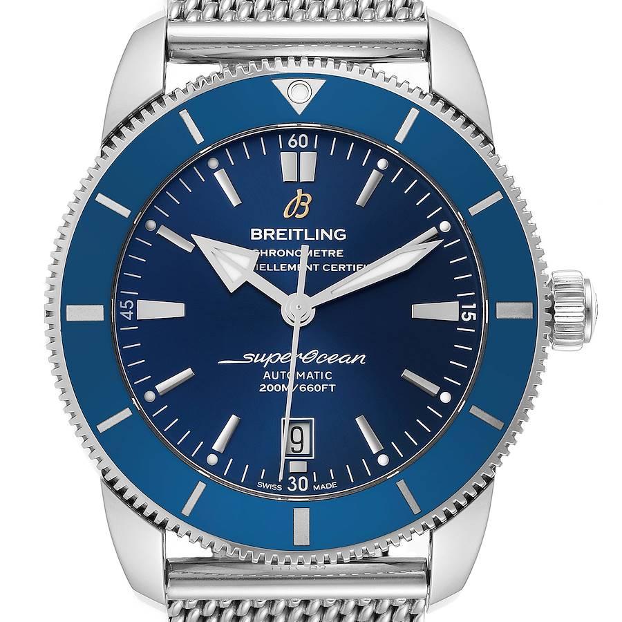 Breitling Superocean Heritage 46 Blue Dial Mens Watch AB2020 Box Papers