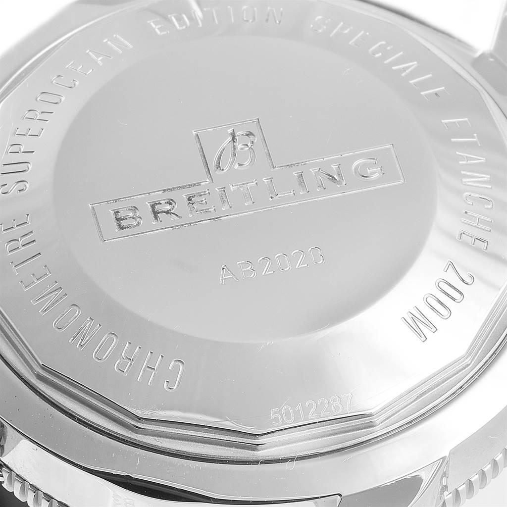 Men's Breitling Superocean Heritage 46 Blue Dial Mesh Bracelet Watch AB2020
