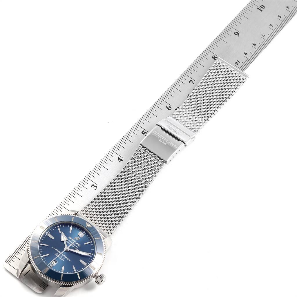 Breitling Superocean Heritage 46 Blue Dial Mesh Bracelet Watch AB2020 2
