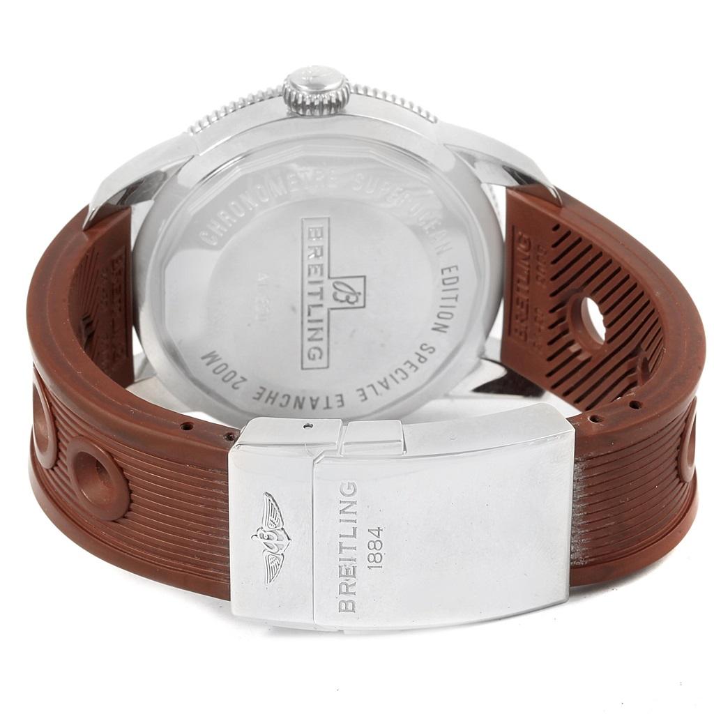 Men's Breitling Superocean Heritage 46 Bronze Dial Rubber Strap Watch A17320 For Sale