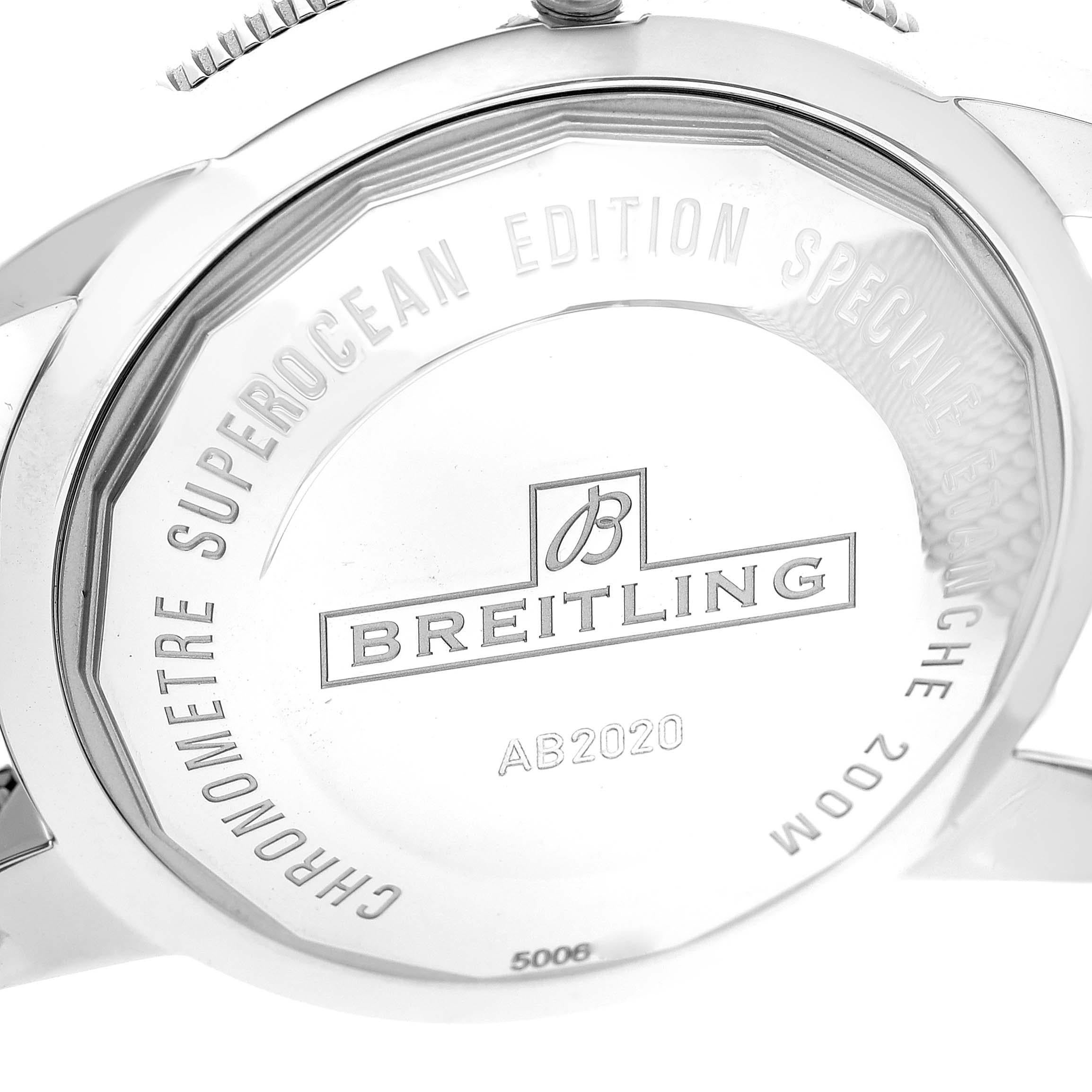 Breitling Superocean Heritage 46 Brown Bezel Steel Mens Watch AB2020 Unworn For Sale 2