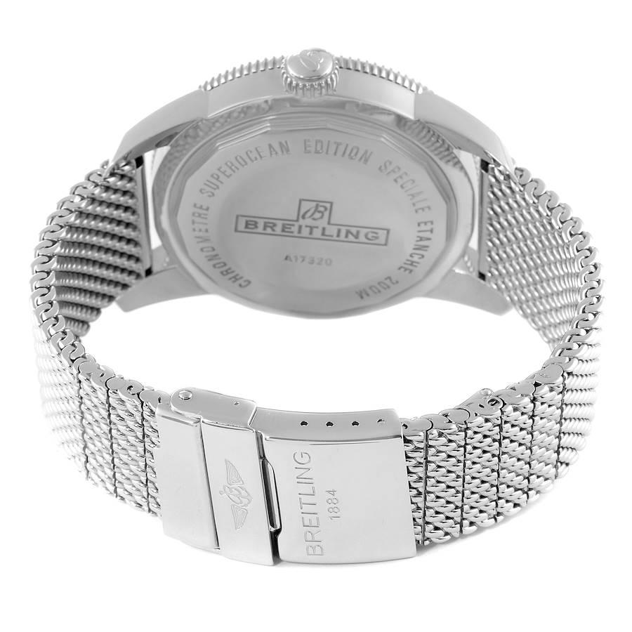 Breitling Superocean Heritage 46 Mesh Bracelet Mens Watch A17320 1