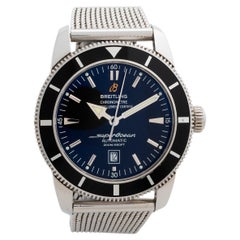 Breitling Superocean Heritage 46 Armbanduhr A17320. Edelstahl, Mesh, 2011