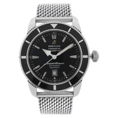 Breitling SuperOcean Heritage 44 Black Dial Rubber Strap Watch A23370 ...