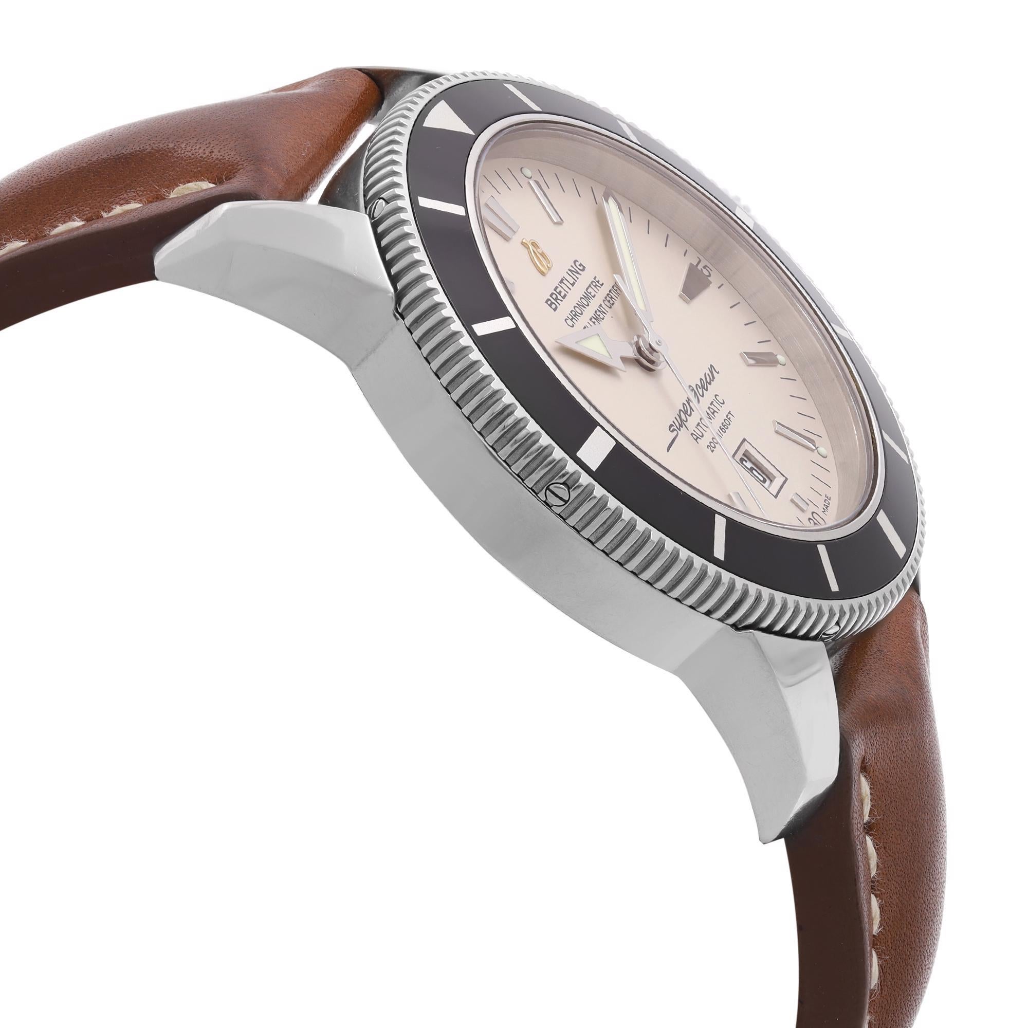 breitling superocean brown