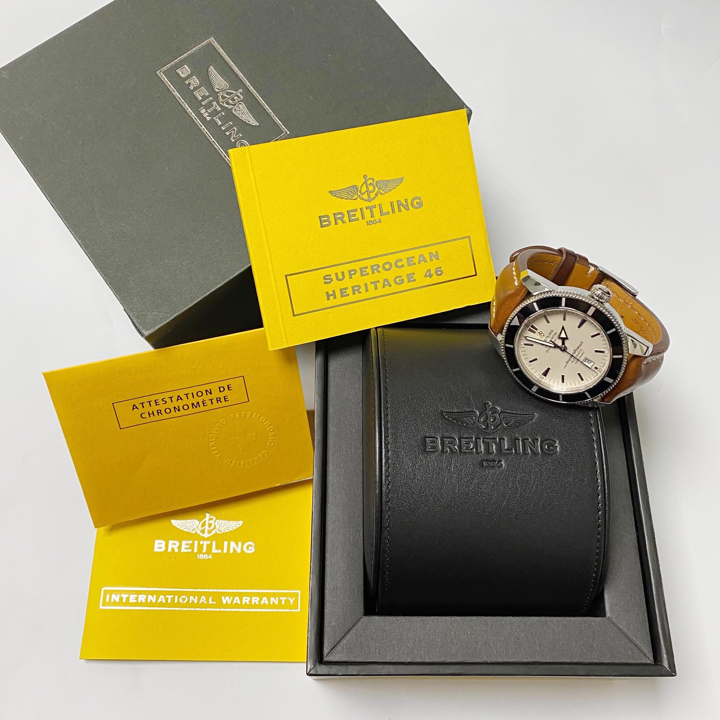 Breitling Superocean Heritage Steel Silver Dial Men Watch A1732024 1
