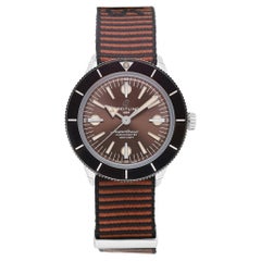 Used Breitling Superocean Heritage 57 Steel Brown Dial Mens Watch A103703A1Q1W1