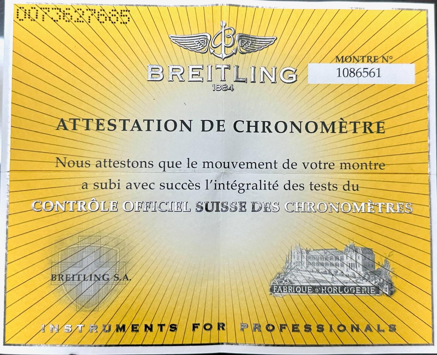 Breitling Superocean Heritage A17320 46mm Esfera Negra Papeles Acero Inoxidable en venta 4