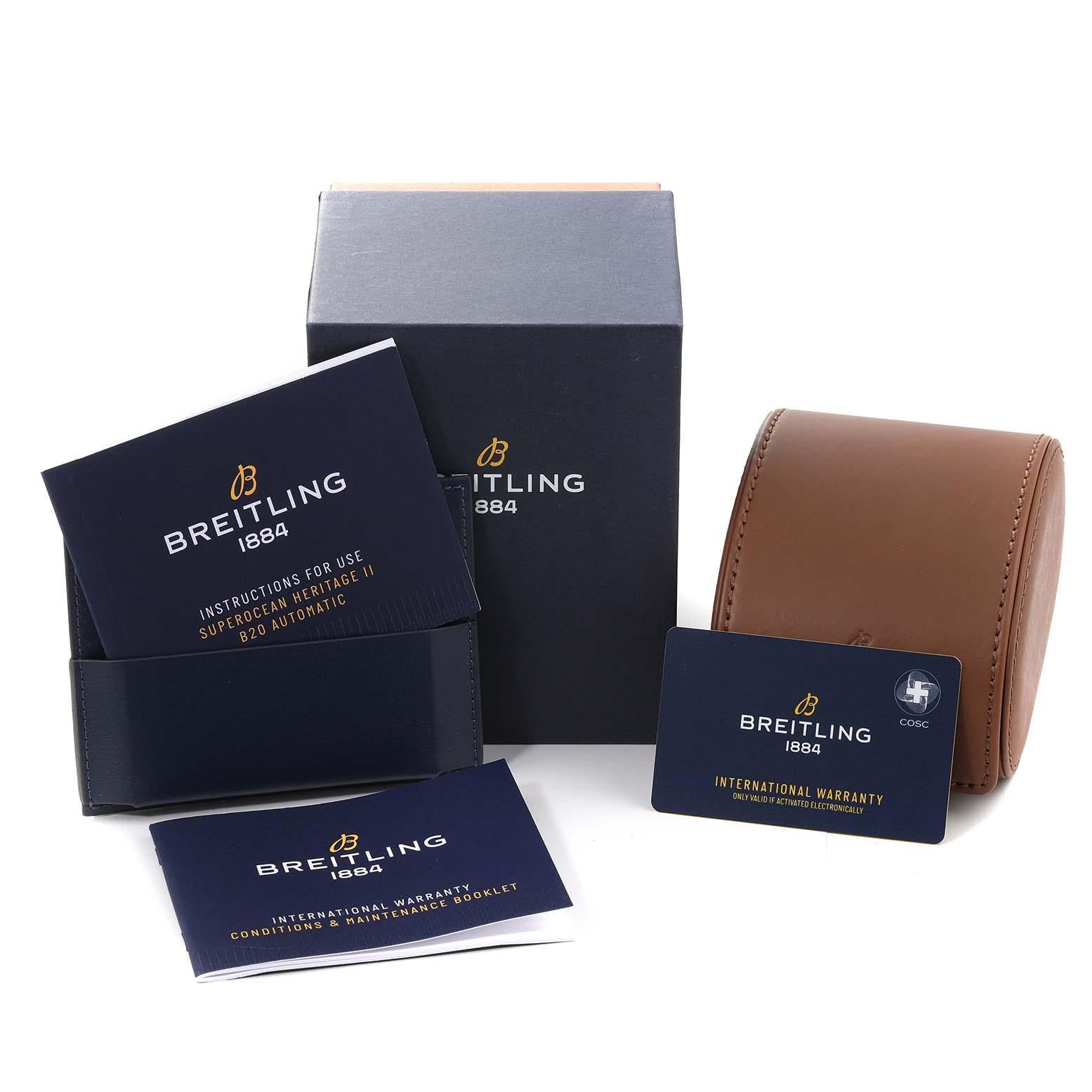 Breitling Superocean Heritage B20 Stahl Rose Gold Herrenuhr UB2030 Box Karte 7