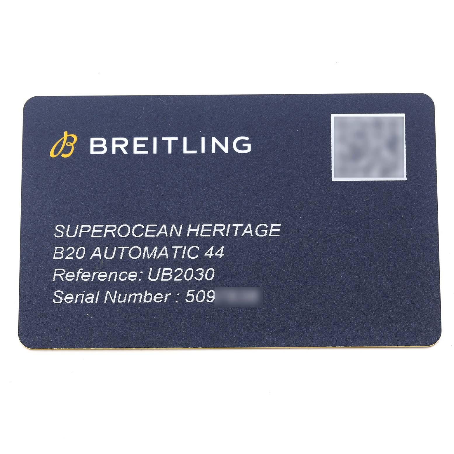 Breitling Superocean Heritage B20 Steel Rose Gold Mens Watch UB2030 Unworn 4