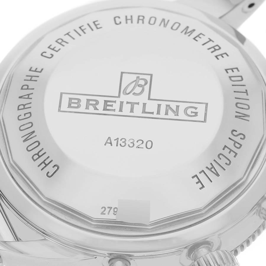 Breitling SuperOcean Heritage Chrono 46 Mesh Bracelet Watch A13320 Box Card In Excellent Condition In Atlanta, GA