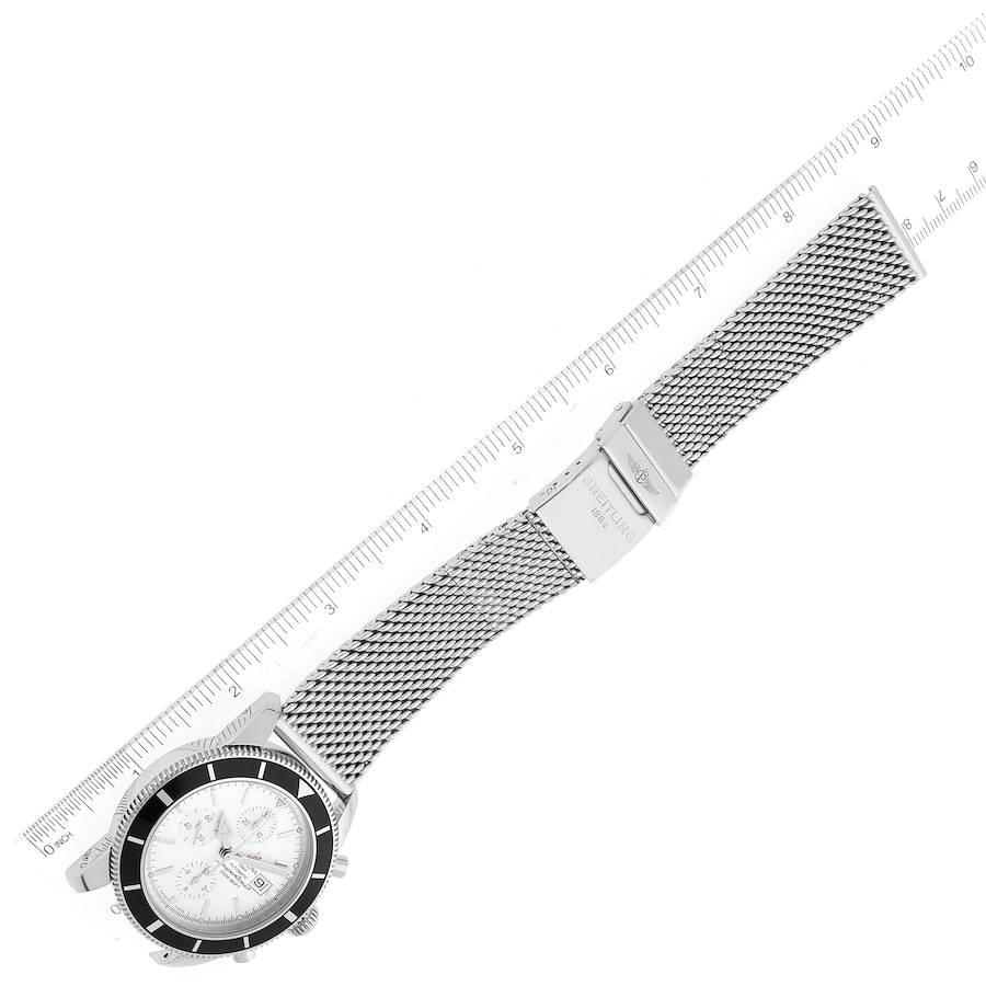 Breitling SuperOcean Heritage Chrono 46 Mesh Bracelet Watch A13320 Box Card 1