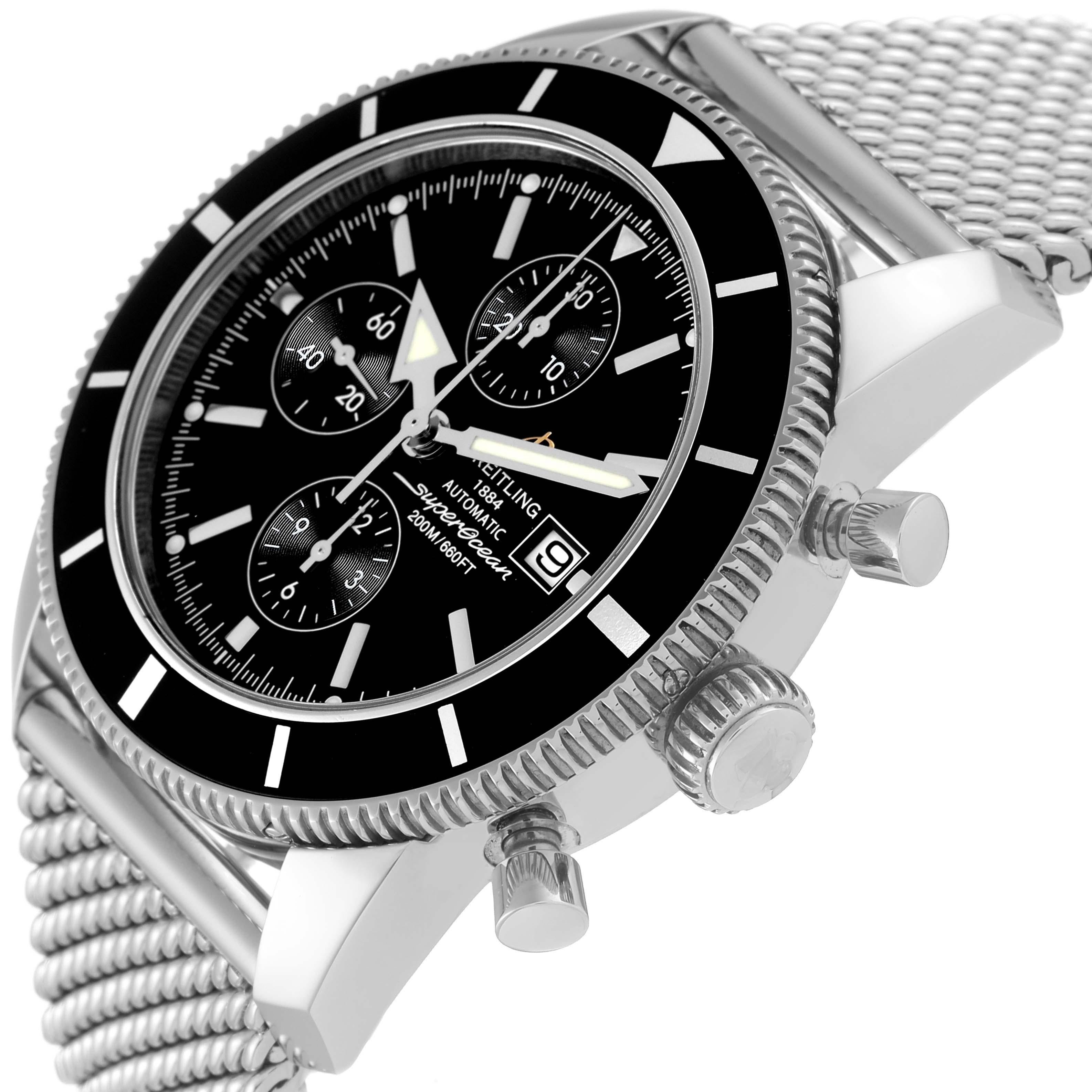 Breitling SuperOcean Heritage Chrono 46 Steel Mens Watch A13320 Box Papers For Sale 2