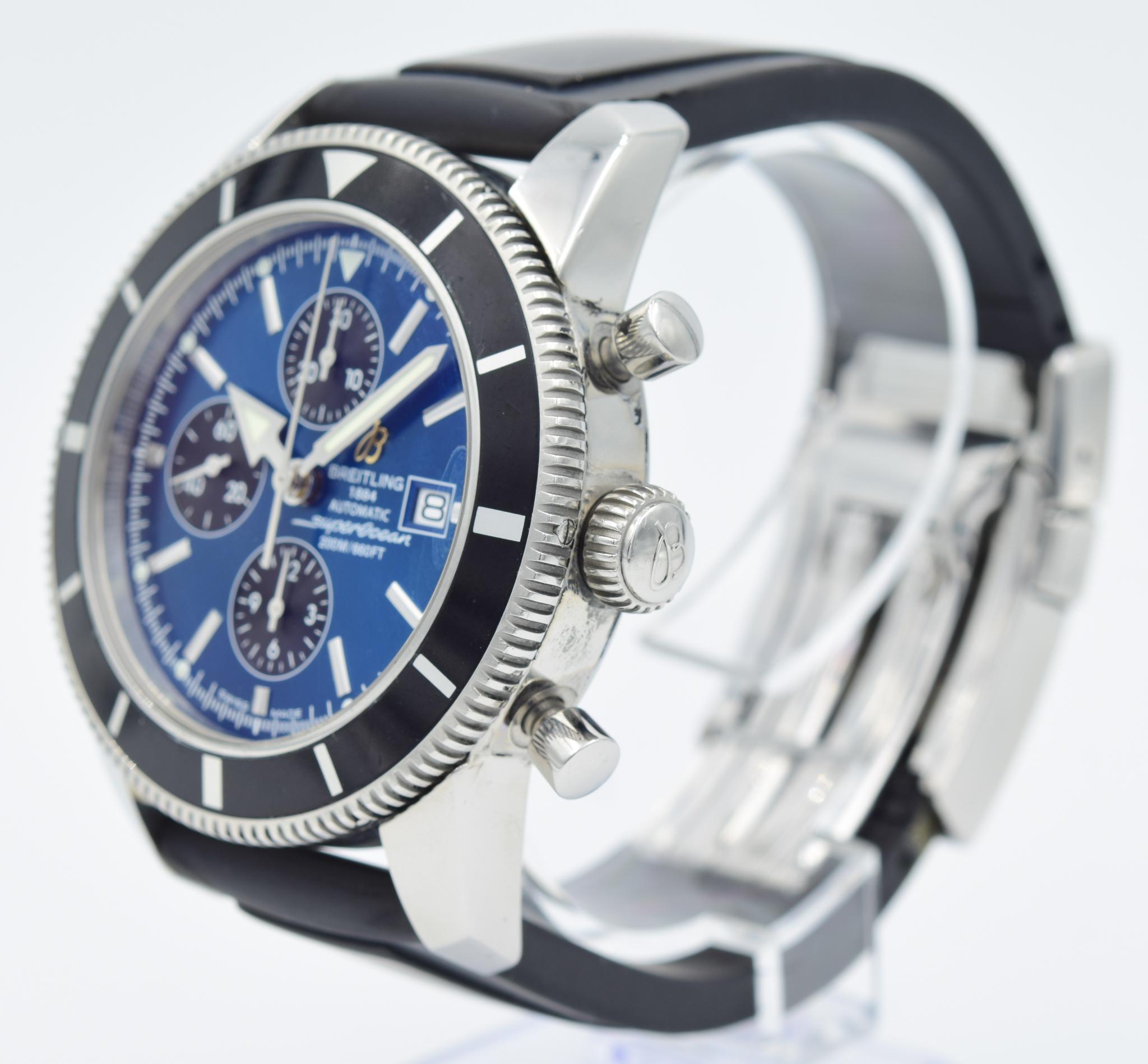 Breitling Superocean Heritage Chronograph A13320 Black Eye Blue 1