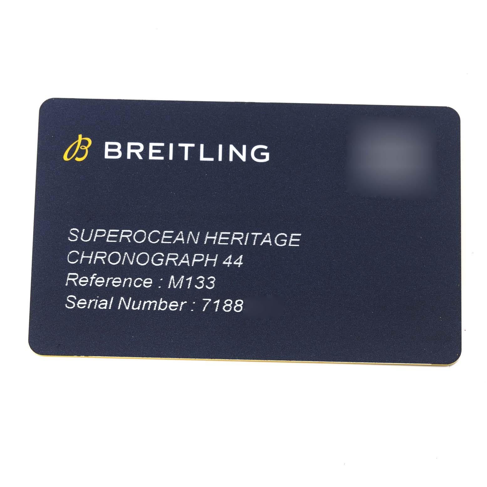Breitling SuperOcean Heritage Chronograph DLC Stahl Herrenuhr M13313 Ungetragen im Angebot 7