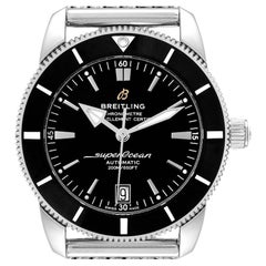 Breitling Superocean Heritage II 42 Black Dial Steel Watch AB2010 Box Papers