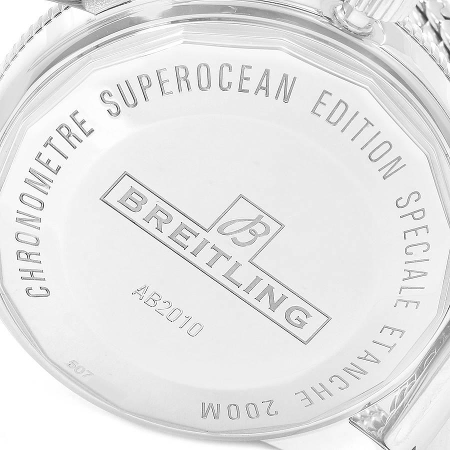 Breitling Superocean Heritage II 42 Blue Dial Steel Watch AB2010 Box Papers For Sale 2