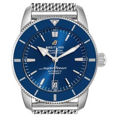 Breitling Superocean Heritage II 42 Blue Dial Steel Watch AB2010 Box Papers