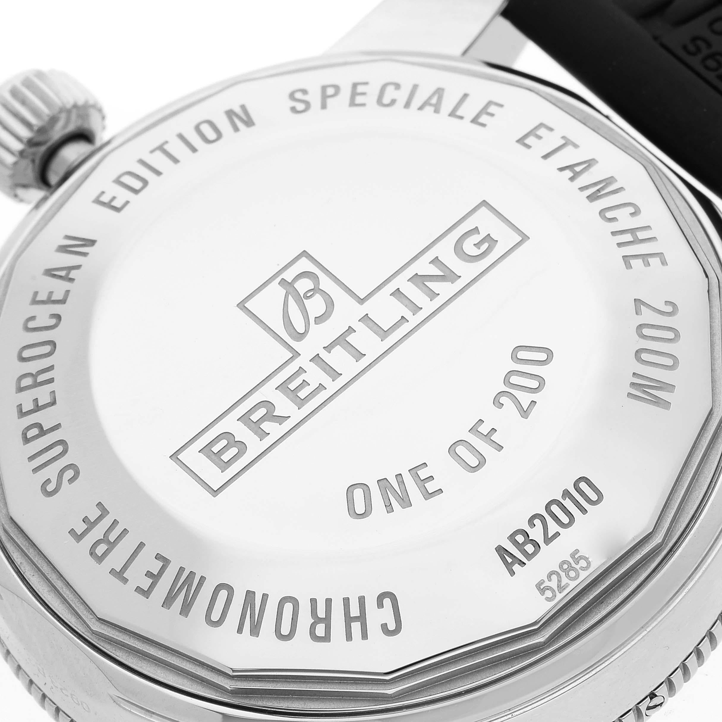 Breitling Superocean Heritage II 42 Ice Blue Dial Steel Watch AB2010 Unworn 1