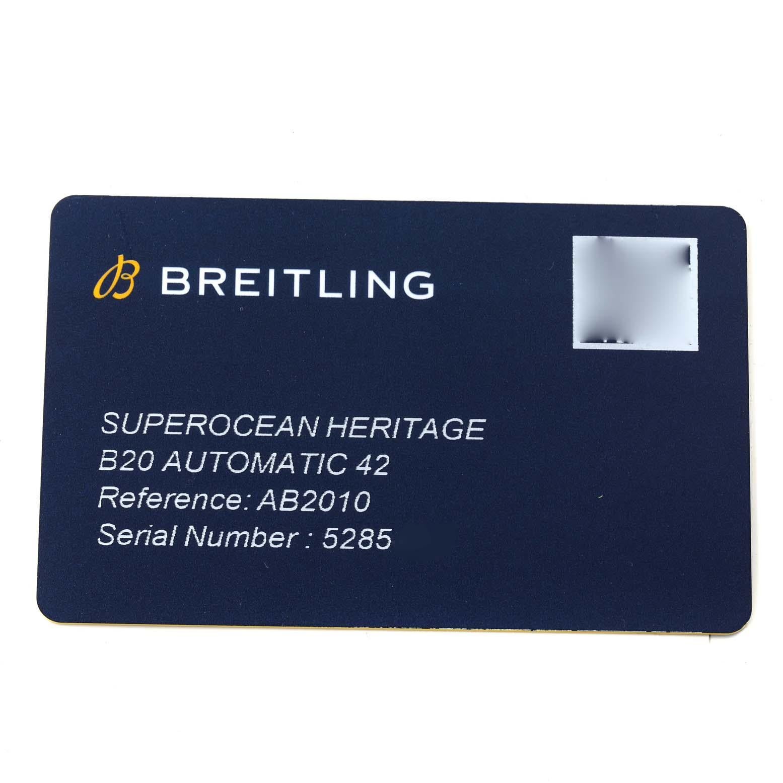 Breitling Superocean Heritage II 42 Ice Blue Dial Steel Watch AB2010 Unworn 3