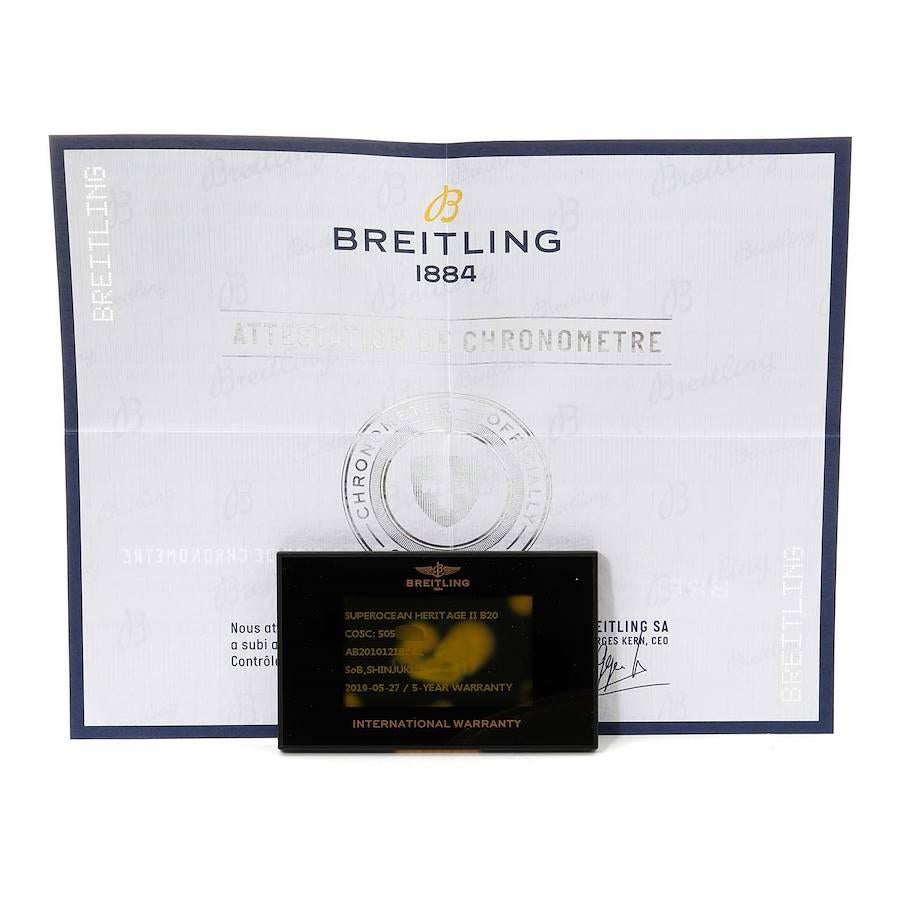 Breitling Superocean Heritage II 42 Steel Mens Watch AB2010 Box Card 3