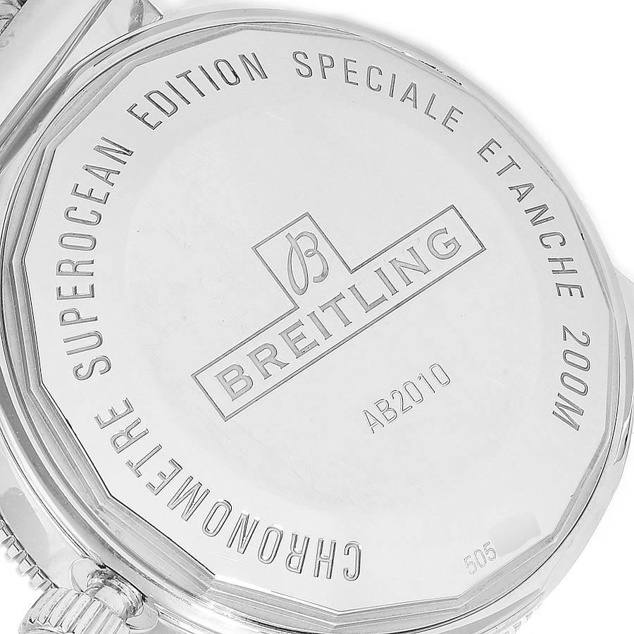 Men's Breitling Superocean Heritage II 42 Steel Mens Watch AB2010 Box Card