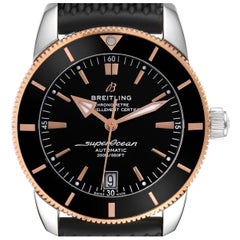 Breitling Superocean Heritage II 42 Steel Rose Gold Mens Watch UB2010 Box Card