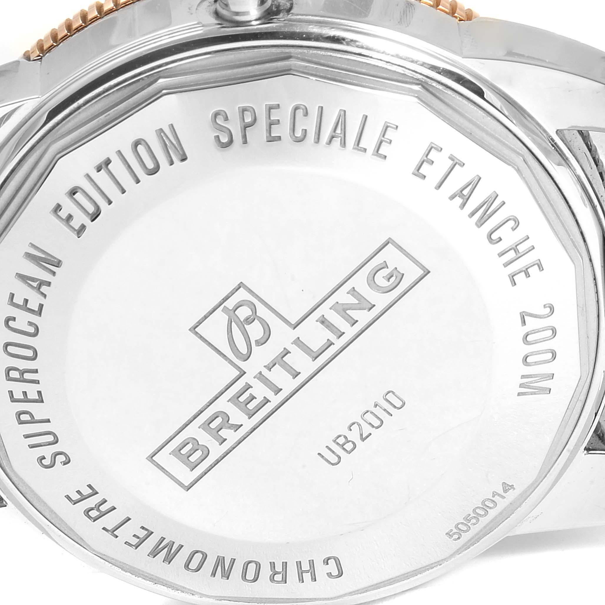 Breitling Superocean Heritage II 42 Steel Rose Gold Watch UB2010 Box Papers 2