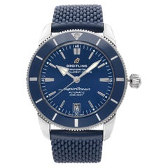 Breitling Montre Superocean Heritage II à cadran bleu en acier pour hommes AB2010161C1S1