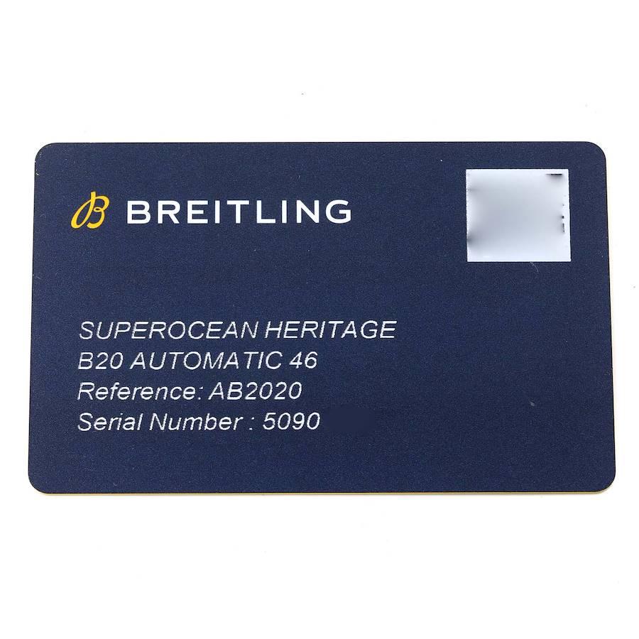 Breitling Superocean Heritage II 46 Blue Dial Mens Watch AB2020 Box Card 3