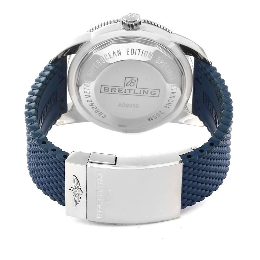 Breitling Superocean Heritage II 46 Blue Dial Mens Watch AB2020 Box Card 1