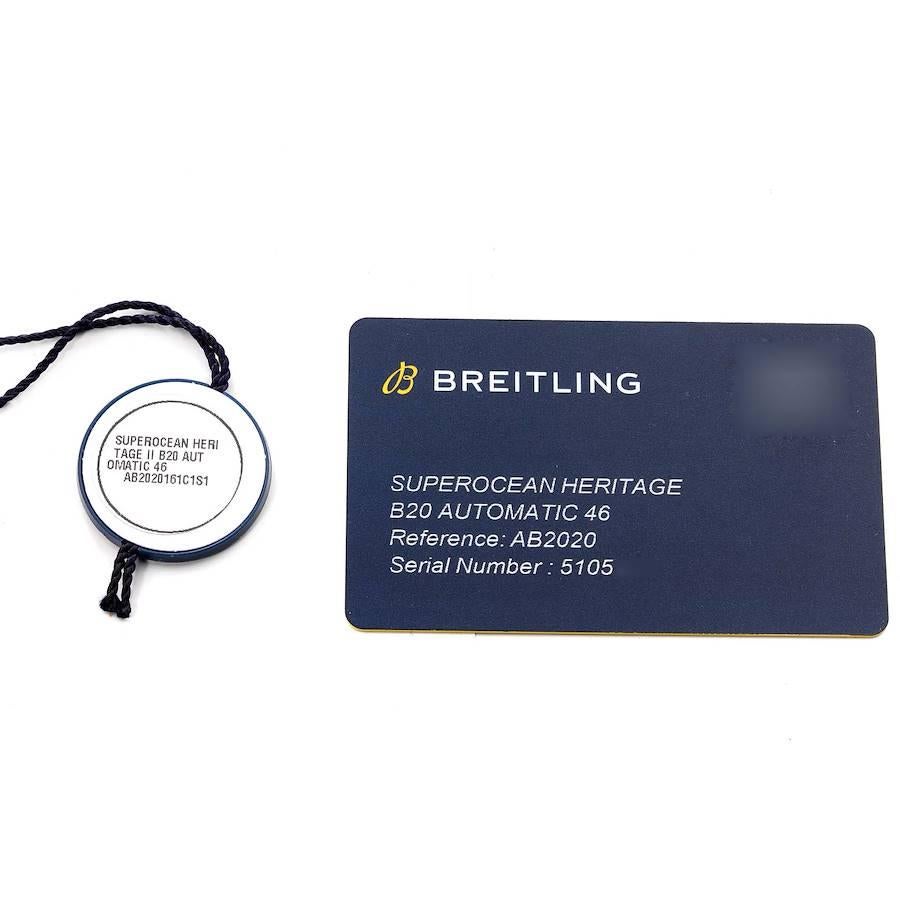 Breitling Superocean Heritage II 46 Blue Dial Mens Watch AB2020 Box Card 2