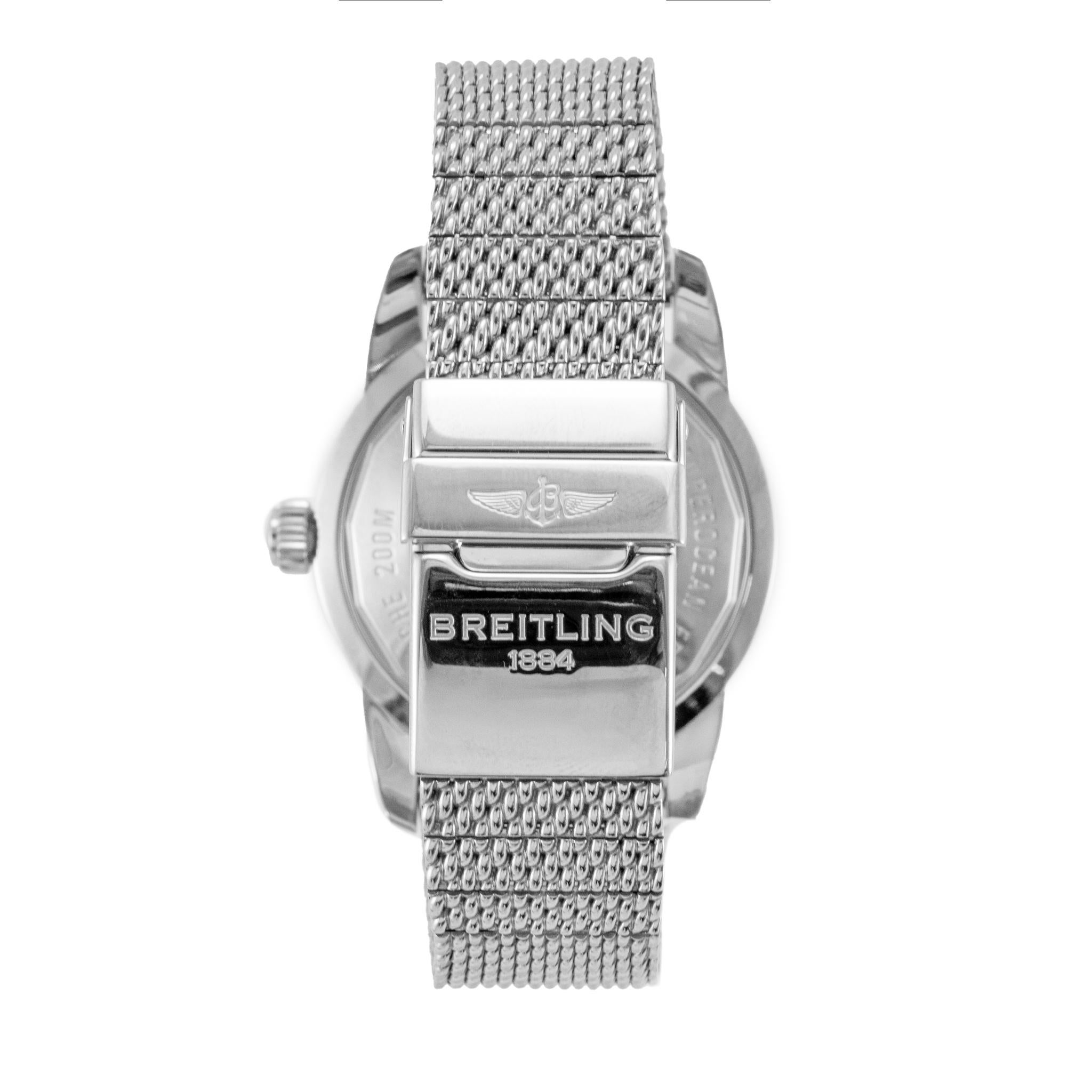 Montre Breitling Superocean Heritage II 46MM AB2020 Céramique Noir Automatique Acier en vente 2