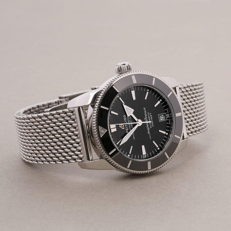 Ab2010 Breitling Superocean Heritage II AB2010 Men's Stainless Steel Watch at ...