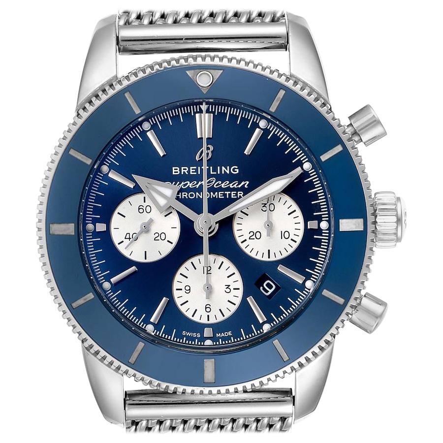 Breitling SuperOcean Heritage II B01 Blue Dial Steel Men's Watch AB0162